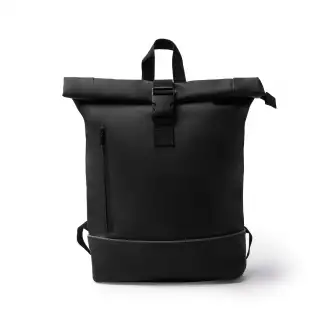 VALDEZ - Plecak ze skóry PU i RPET z zapięciem rolltop