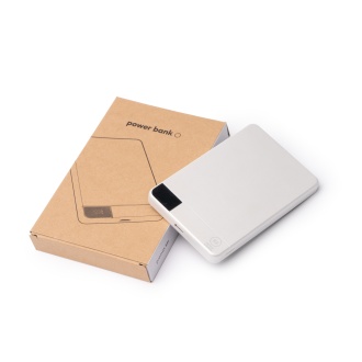 PROMAX - Powerbank (5000mAh) z ładowaniem bezprzewodowym i pierścieniem magnetycznym, korpus z aluminium z recyklingu