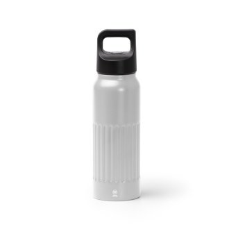 MORONI - Double-walled bottle made from recycled stainless steel with a handle and push-button lid, 500 ml