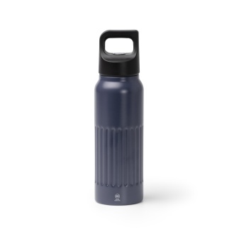 MORONI - Double-walled bottle made from recycled stainless steel with a handle and push-button lid, 500 ml