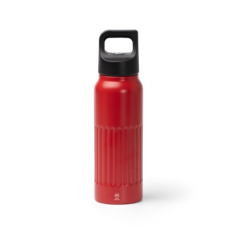 MORONI - Double-walled bottle made from recycled stainless steel with a handle and push-button lid, 500 ml