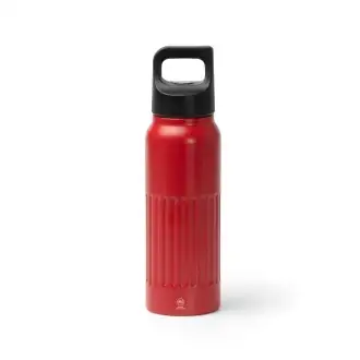 MORONI - Butelka z podwójnymi ściankami ze stali nierdzewnej z recyklingu z uchwytem i otwarciem na przycisk, 500ml