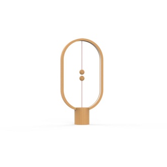 Heng Balance Lamp Ellipse Wood - Lamp with a floating switch