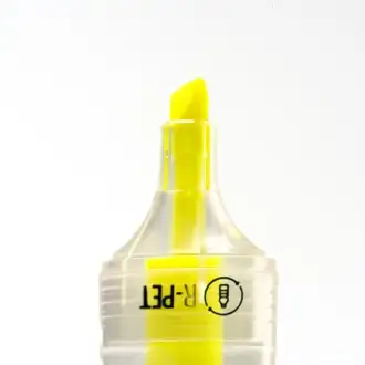 Albion - Marker fluorescencyjny wykonany z tworzywa sztucznego RPET pochodzącego z recyklingu o półprzezroczystej konstrukcji.