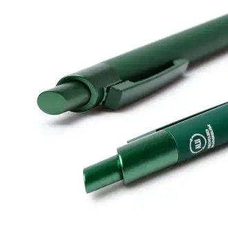 RECLUS - Recycled aluminum ballpoint pen with matte rubber finish.