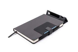 DELUXE NOTES - A5 notebook with pen and phone stand