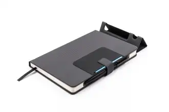 DELUXE NOTES - A5 notebook with pen and phone stand