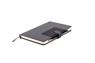 DELUXE NOTES - A5 notebook with pen and phone stand