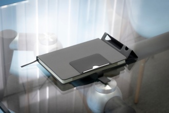 DELUXE NOTES - A5 notebook with pen and phone stand