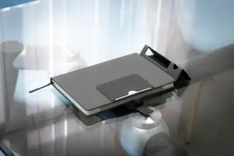 DELUXE NOTES - A5 notebook with pen and phone stand