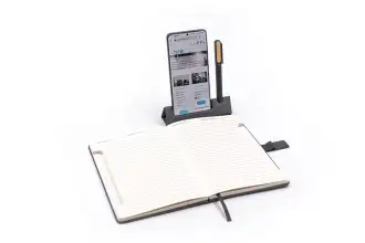 DELUXE NOTES - A5 notebook with pen and phone stand