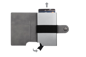 Wally Porto Vegan - Aluminum RFID wallet with vegan case