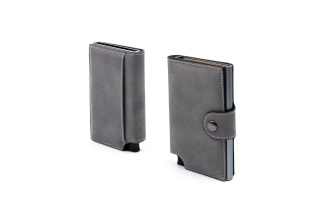 Wally Porto Vegan - Aluminum RFID wallet with vegan case