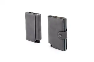 Wally Porto Vegan - Aluminum RFID wallet with vegan case