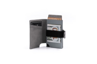 Wally Porto Vegan - Aluminum RFID wallet with vegan case