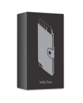 Wally Porto Vegan - Aluminum RFID wallet with vegan case