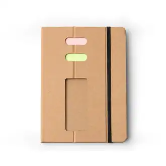 PANKI - A5 notebook with sticky notes and a smartphone holder