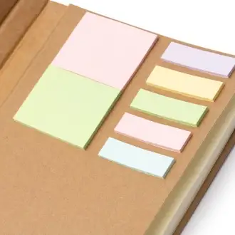 PANKI - A5 notebook with sticky notes and a smartphone holder