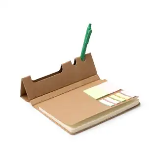 PANKI - A5 notebook with sticky notes and a smartphone holder