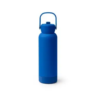 MIDGAR - Recycled stainless steel insulated bottle with a straw and handle, 730 ml