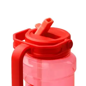 METZER - PETG Water Bottle with Straw and Handle, 1.5 L