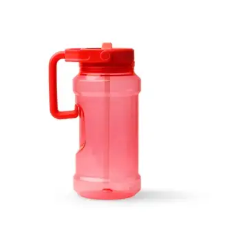 METZER - PETG Water Bottle with Straw and Handle, 1.5 L