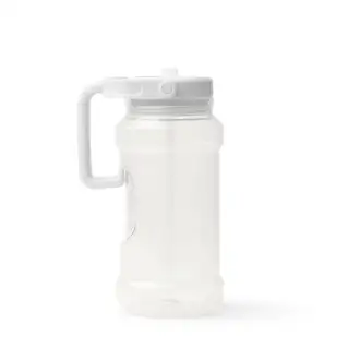 METZER - PETG Water Bottle with Straw and Handle, 1.5 L