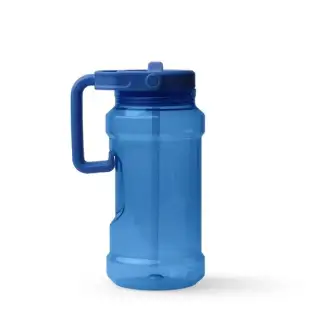 METZER - PETG Water Bottle with Straw and Handle, 1.5 L