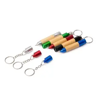 MINFER - Keychain with a flashlight and a pen