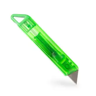 TARPER - Translucent utility knife with an automatic blade retraction system