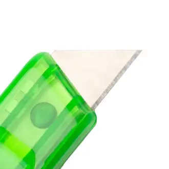 TARPER - Translucent utility knife with an automatic blade retraction system