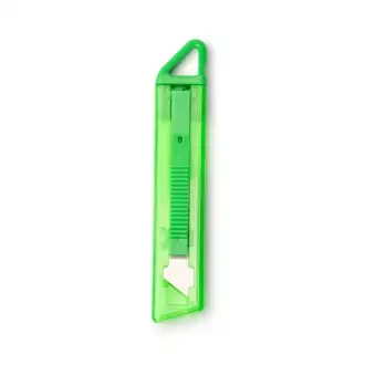 TARPER - Translucent utility knife with an automatic blade retraction system