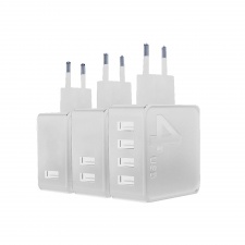 PLUGGY IV - Ładowarka sieciowa USB - 4 porty