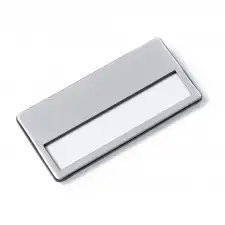 GANDA - Uchwyt na plakietkę z aluminiowym przodem