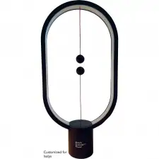 Heng Balance Lamp Ellipse Color - Lampa z lewitującym włącznikiem , czarna