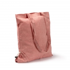 PLIKA - Składana torba z bawełny z recyklingu, 120g/m²
