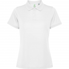TORMO WOMAN - Damska koszulka techniczna polo z krótkim rękawem i guzikami na zatrzask. Poliester z recyklingu, 125 g/m².
