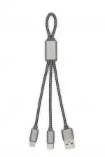 TRIDENT - Wzmocniony kabel USB 3 w 1, 190 mm