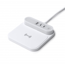 TITANUS - Bezprzewodowa ładowarka z lampą led i portami (USB-C / USB-A) do ładowania.