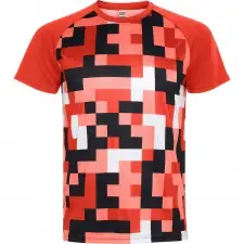 VENTOR - Koszulka techniczna unisex 150 g/m² z geometrycznym wzorem