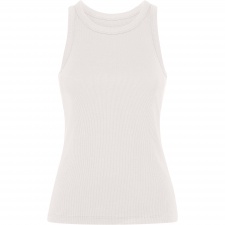 DRIBE - Damska prążkowana koszulka na ramiączkach (220 g/m², 95% bawełna)