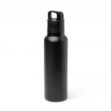 BITMAN - Butelka z podwójnymi ściankami ze stali nierdzewnej z recyklingu i uchytem, 750ml