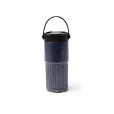 TUMBAT - Kubek termiczny z podwójnymi ściankami ze stali nierdzewnej z recyklingu, słomką i uchwytem, 600ml
