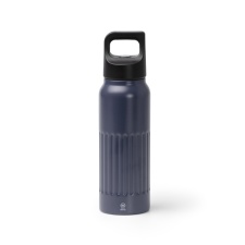 MORONI - Butelka z podwójnymi ściankami ze stali nierdzewnej z recyklingu z uchwytem i otwarciem na przycisk, 500ml