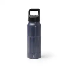 MORONI - Butelka z podwójnymi ściankami ze stali nierdzewnej z recyklingu z uchwytem i otwarciem na przycisk, 500ml