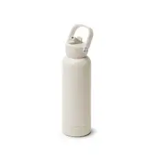 MIDGAR - Butelka termiczna ze stali nierdzewnej z recyklingu ze słomką i uchwytem, 730ml